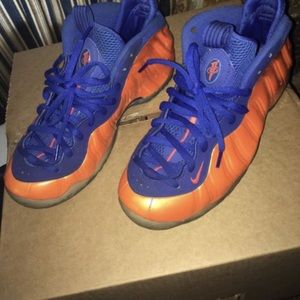 Sneakers - Nike foamposites Orange & blue